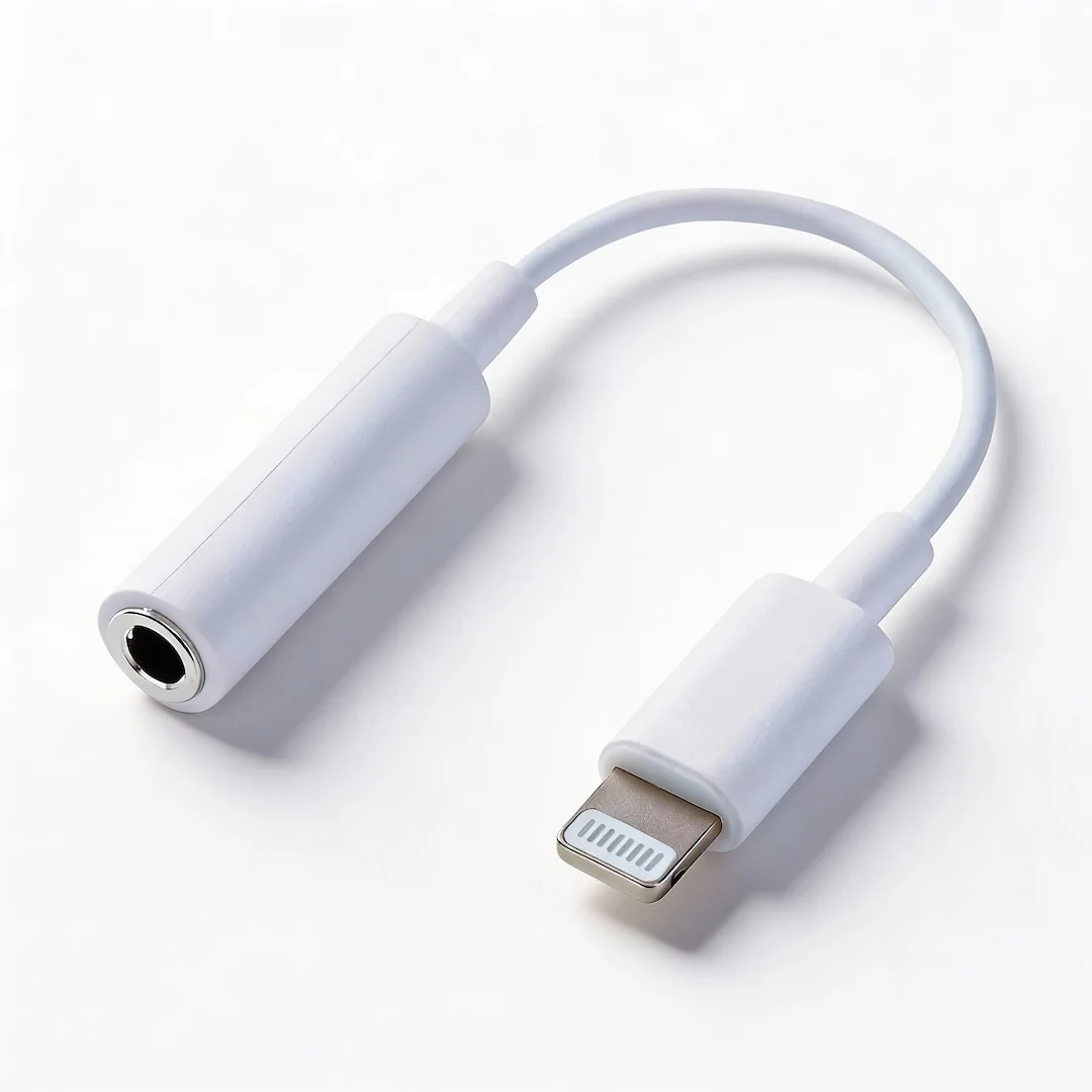 JT-CAB-ADA-30542-LY3.5-BLA Cable Jaltech Adaptador Lightning - 3.5 Aux Blanco - Image 1