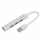 Cable Jaltech Hub USB A - USB A 4 en 1 Blanco - Image 2