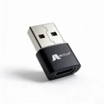 Cable Jaltech Convertidor Macho A - C Hembra Negro - Image 3