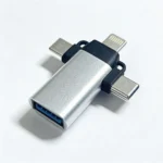 Cable Jaltech Convertidor 3 en 1 OTG Lightning, C, Micro Plateado - Image 4